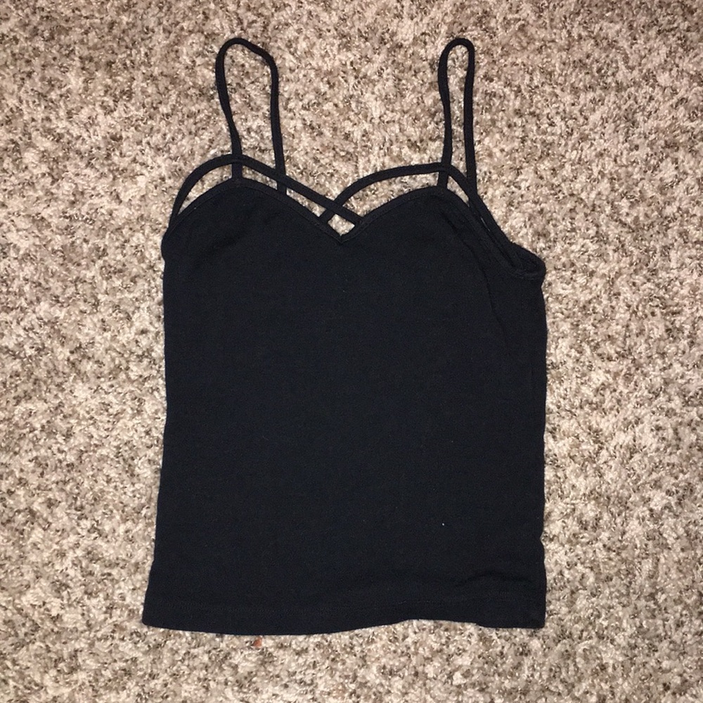 Black crop top